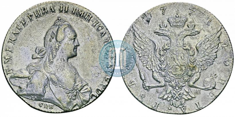 Фото 1 рубль 1772 года СПБ-АШ 