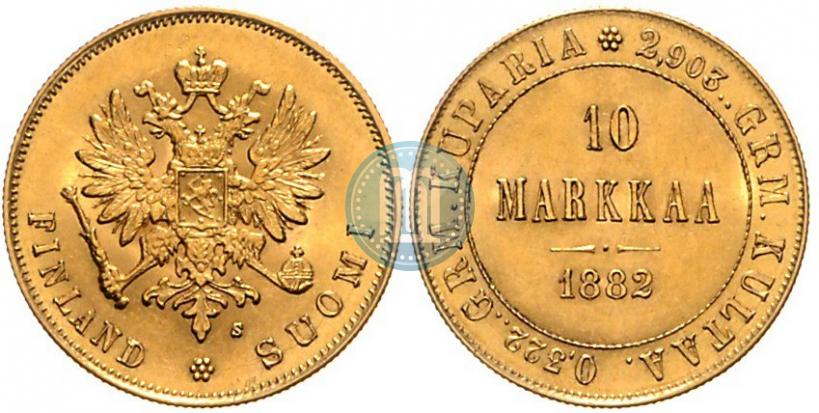 Picture 10 markkaa 1882 year S 