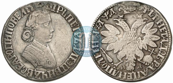 Фото Полтина 1704 года МД "Портрет работы Ф. Алексеева"