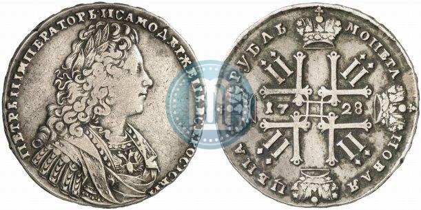 Picture 1 rouble 1728 year  "Type of 1728"