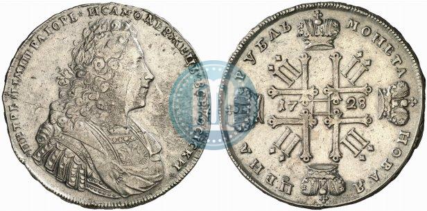 Фото 1 рубль 1728 года  "Тип 1728"