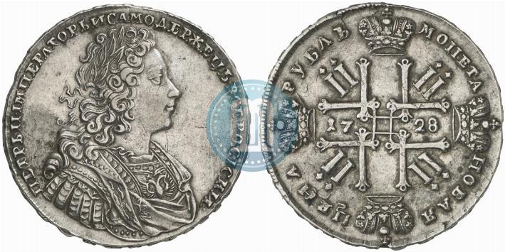 Picture 1 rouble 1728 year  "Type of 1728"