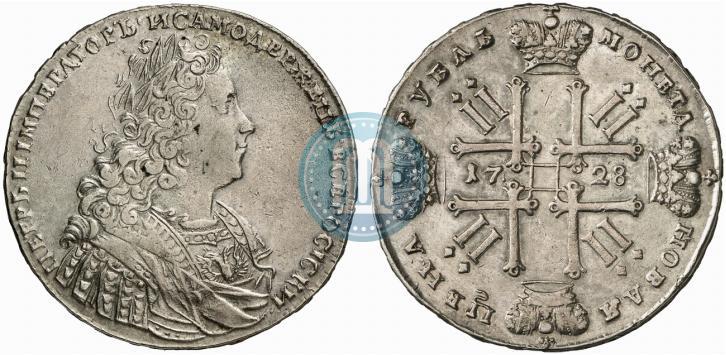 Picture 1 rouble 1728 year  "Type of 1728"