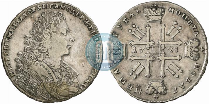 Picture 1 rouble 1728 year  "Type of 1728"
