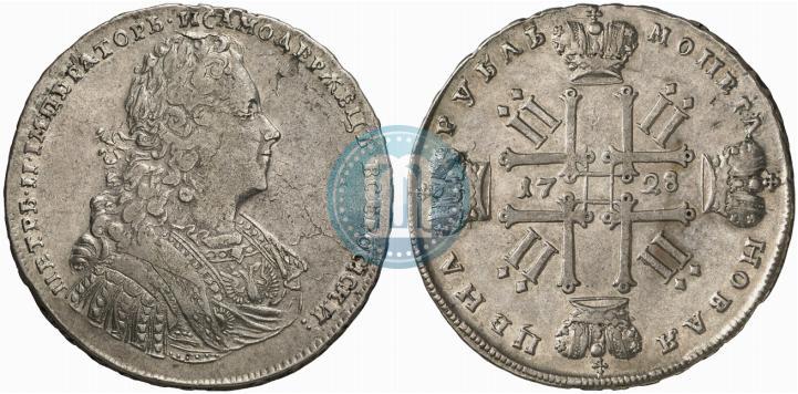 Picture 1 rouble 1728 year  "Type of 1728"