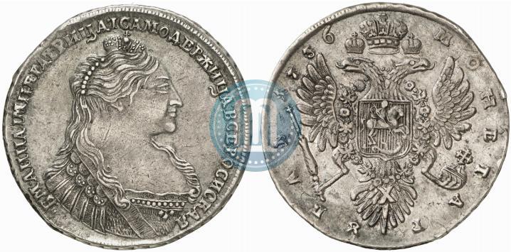 Picture 1 rouble 1736 year  "Type of 1735"