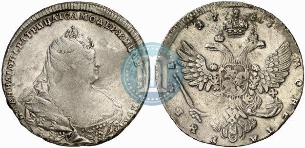 Picture 1 rouble 1738 year  "Moscow type"