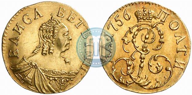 Фото Полтина 1756 года  