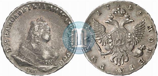 Picture 1 rouble 1744 year СПБ 