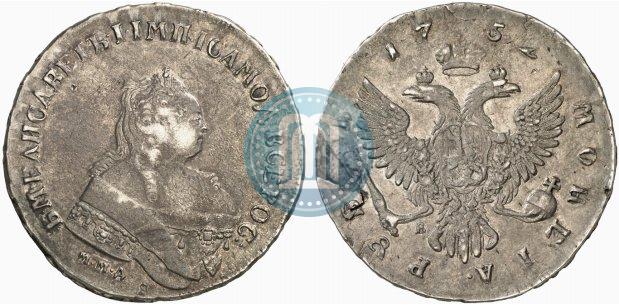 Picture 1 rouble 1752 year ММД-Е 