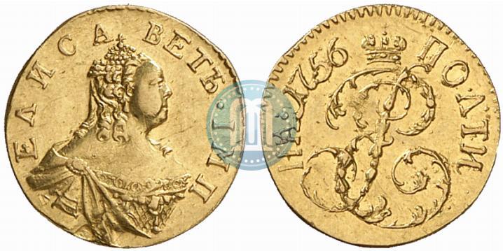 Фото Полтина 1756 года  