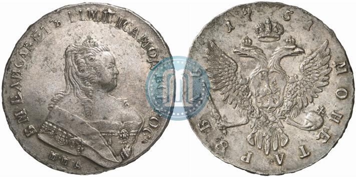 Picture 1 rouble 1751 year ММД 