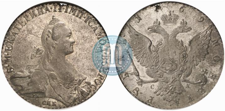 Picture 1 rouble 1769 year СПБ-СА 