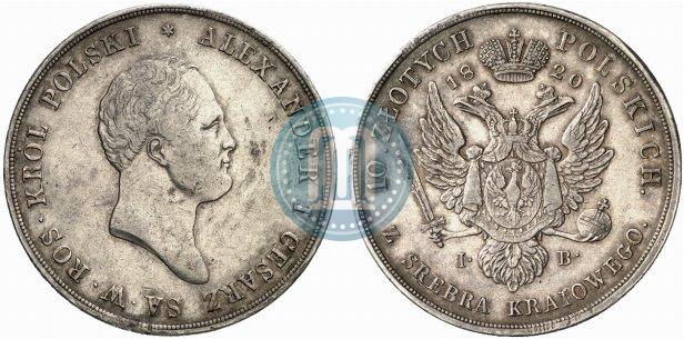 Picture 10 złotych 1820 year IB 