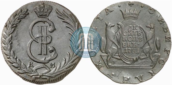 Фото 10 копеек 1781 года КМ 
