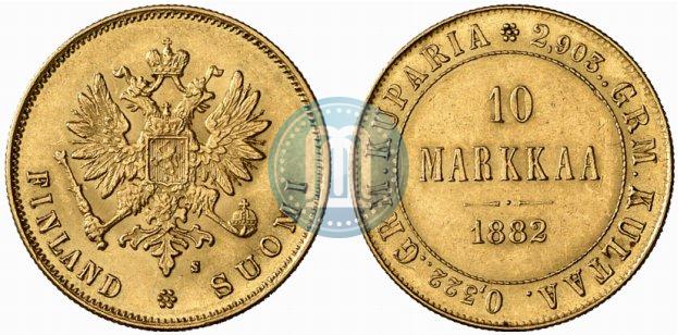 Фото 10 марок 1882 года S 