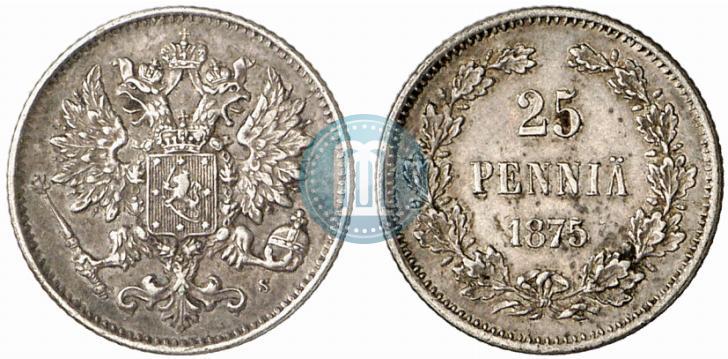 Picture 25 pennia 1875 year S 