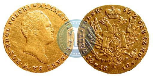 Picture 25 złotych 1818 year IB 