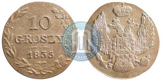 Picture 10 groszy 1835 year MW 