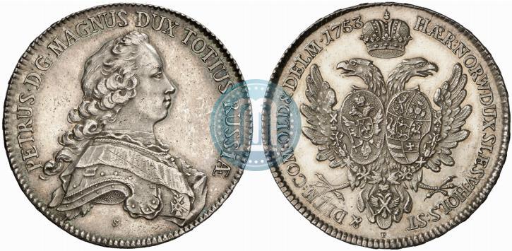 Picture Thaler 1753 year P "Albertusthaler"