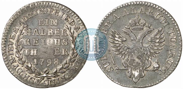 Picture Ein halber reichsthaler 1798 year  "Dutchy of Jever"