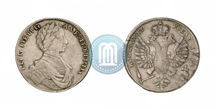 Picture 1 rouble 1712 year  "Portrait by S. Gouin"