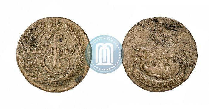Picture 2 kopecks 1789 year ЕМ 