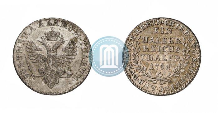 Фото Ein halber reichsthaler 1798 года  "Княжество Йевер"