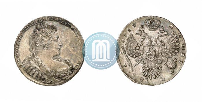 Фото 1 рубль 1733 года  