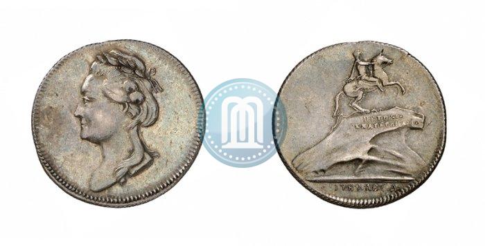 Picture Token Coin 1782 year  "Monument to Peter the Great in Saint-Petersburg"
