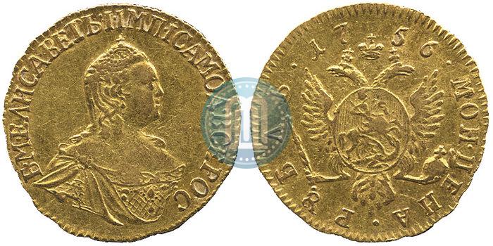 Фото 1 рубль 1756 года  