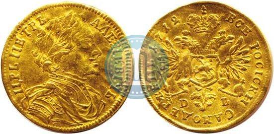 Picture 1 ducat 1712 year D-L-G 