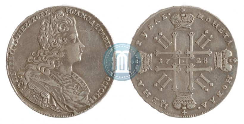 Picture 1 rouble 1728 year  "Type of 1727"