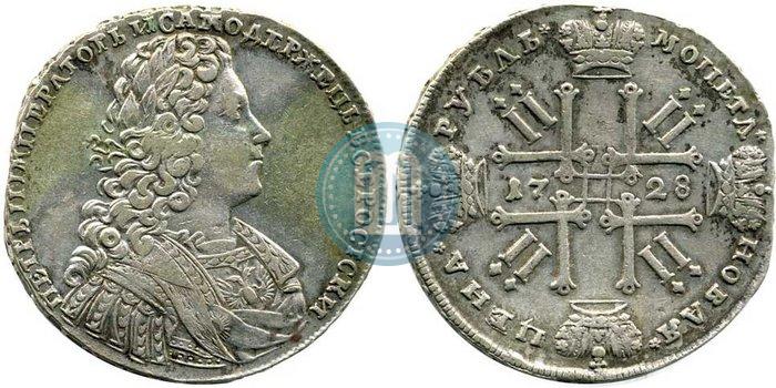 Picture 1 rouble 1728 year  "Type of 1728"