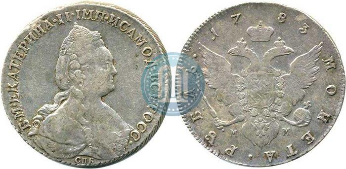 Picture 1 rouble 1783 year СПБ-ММ 