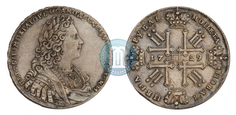 Фото 1 рубль 1729 года  "Тип 1728"