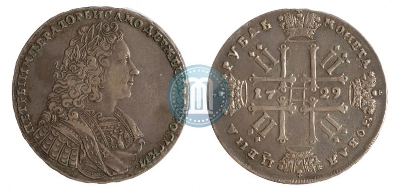 Фото 1 рубль 1729 года  "Тип 1728"