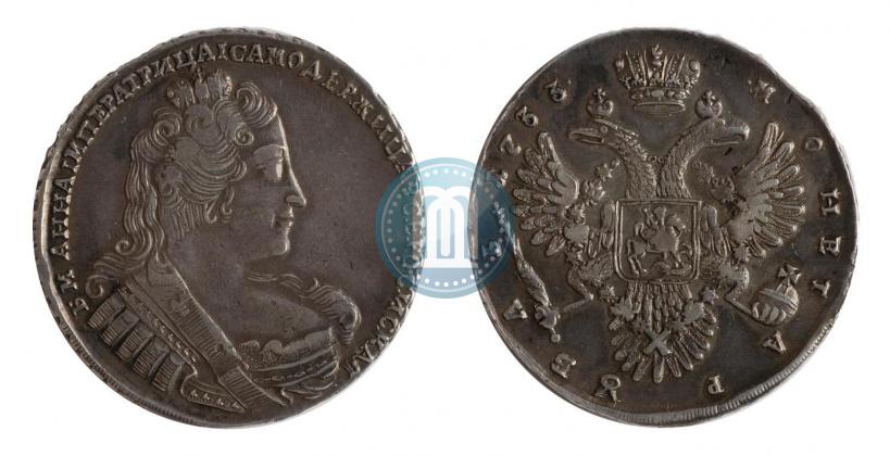 Фото 1 рубль 1733 года  