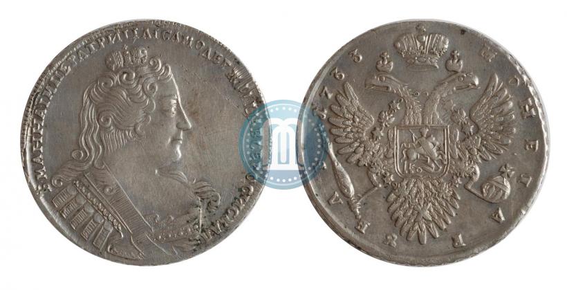 Picture 1 rouble 1733 year  