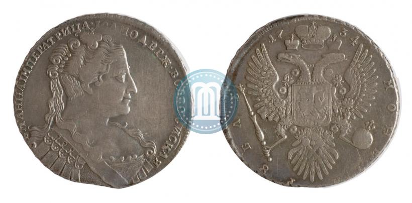 Picture 1 rouble 1734 year  "Type of 1734"