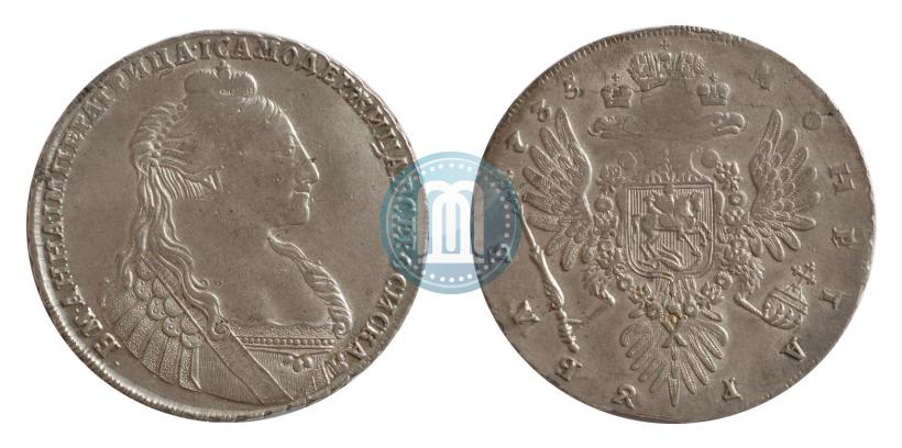 Picture 1 rouble 1735 year  