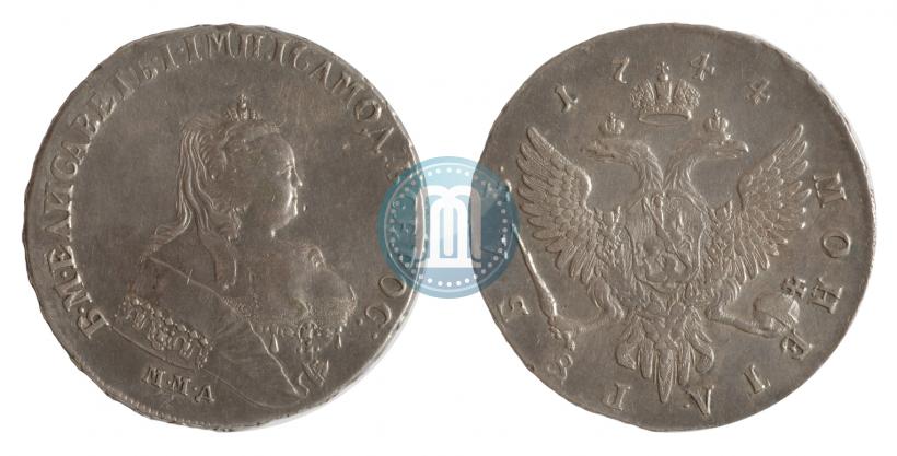 Picture 1 rouble 1744 year ММД 