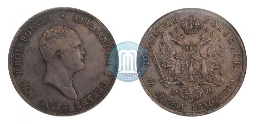 Picture 10 złotych 1822 year IB 