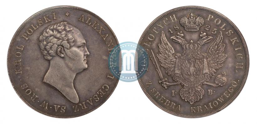 Picture 10 złotych 1825 year IB 