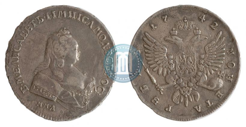 Picture 1 rouble 1742 year ММД 