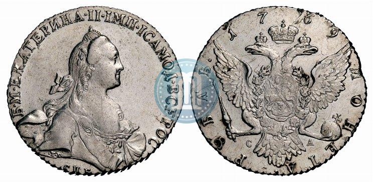 Picture 1 rouble 1769 year СПБ-СА 