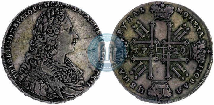 Picture 1 rouble 1729 year  "Type of 1728"