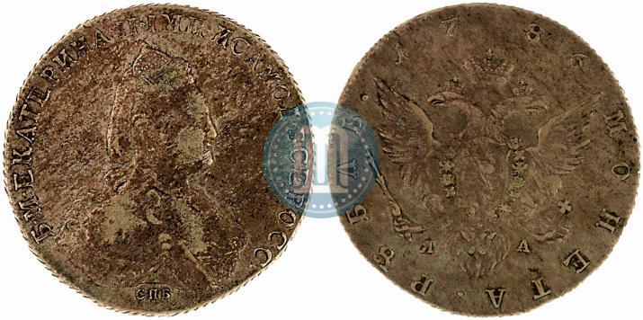 Picture 1 rouble 1786 year СПБ-ЯА 