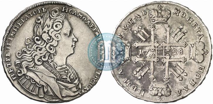 Picture 1 rouble 1728 year  "Type of 1727"