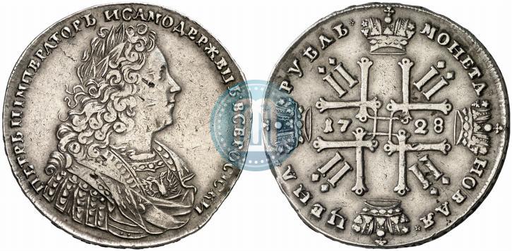 Фото 1 рубль 1728 года  "Тип 1728"